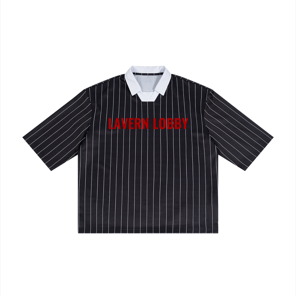 Unisex Pinstripe Collared Soccer Jersey