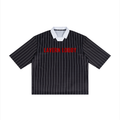 Unisex Pinstripe Collared Soccer Jersey