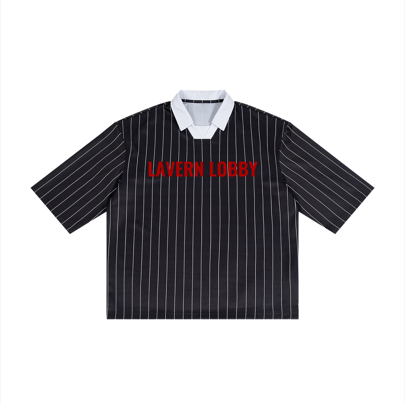 Unisex Pinstripe Collared Soccer Jersey